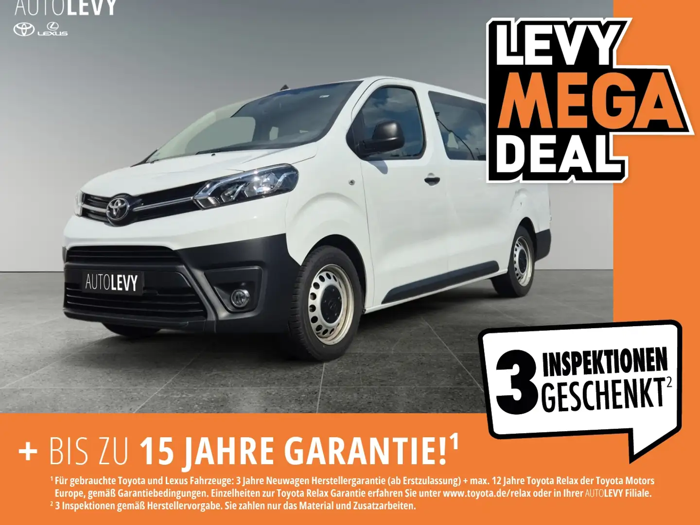 Toyota Proace Kombi 2.0 D-4D L2 Comfort 9Sitze*Allwetter Blanc - 1