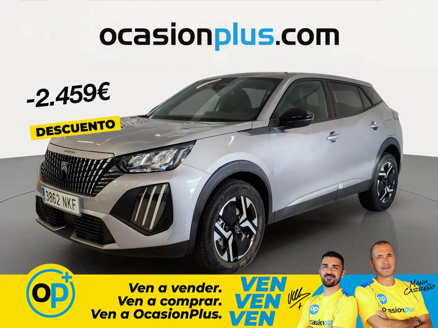Peugeot 2008 Hybrid Allure eDCS6 145 Gris - 1