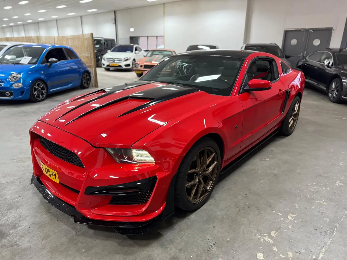 Ford Mustang USA 3.7 V6 / SHELBY BODYKIT / SUPER NETJES / AUTOM Rouge - 2