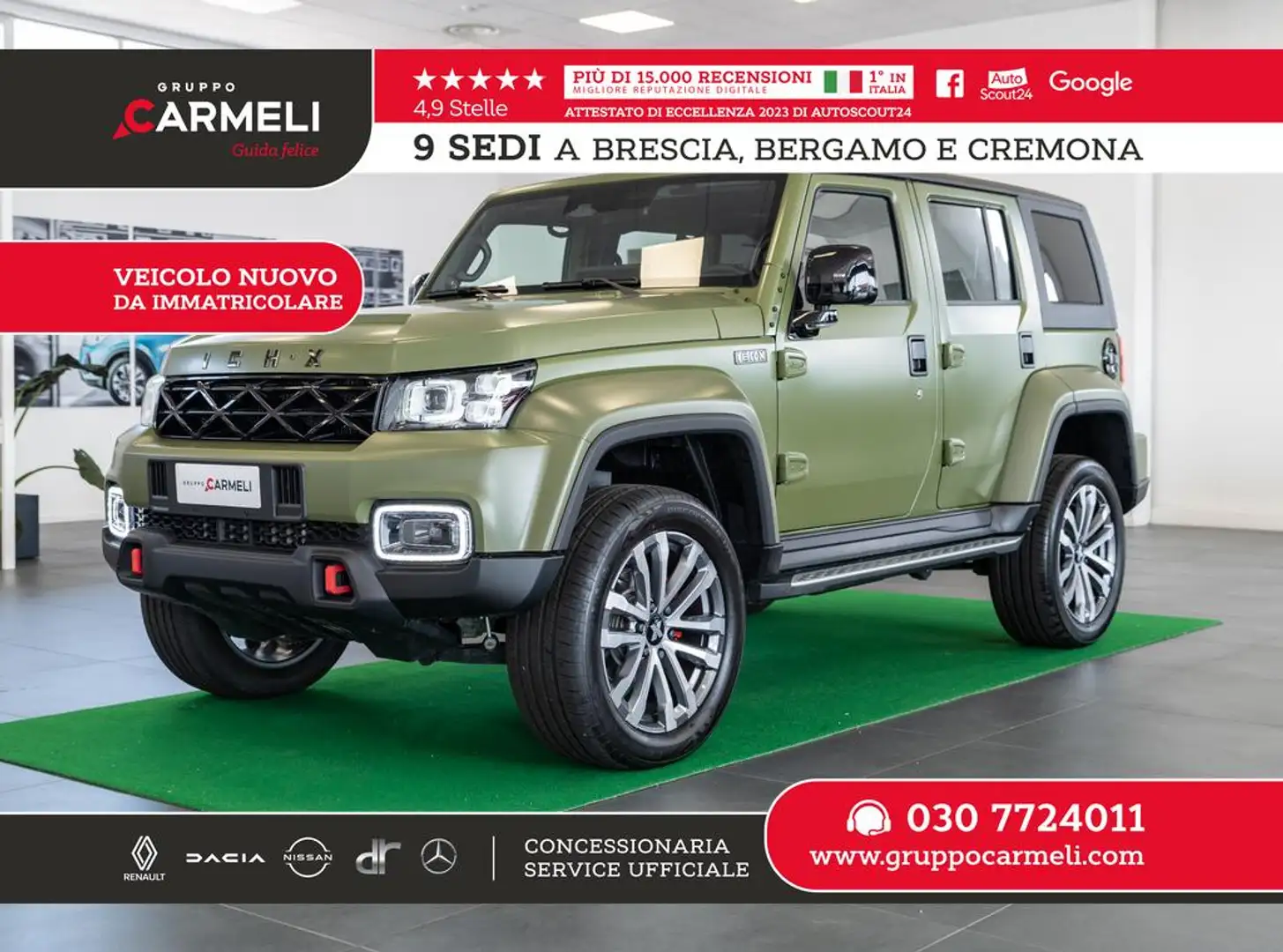 ICH-X K2 2.0 turbo diesel 4x4 162cv Verde - 1