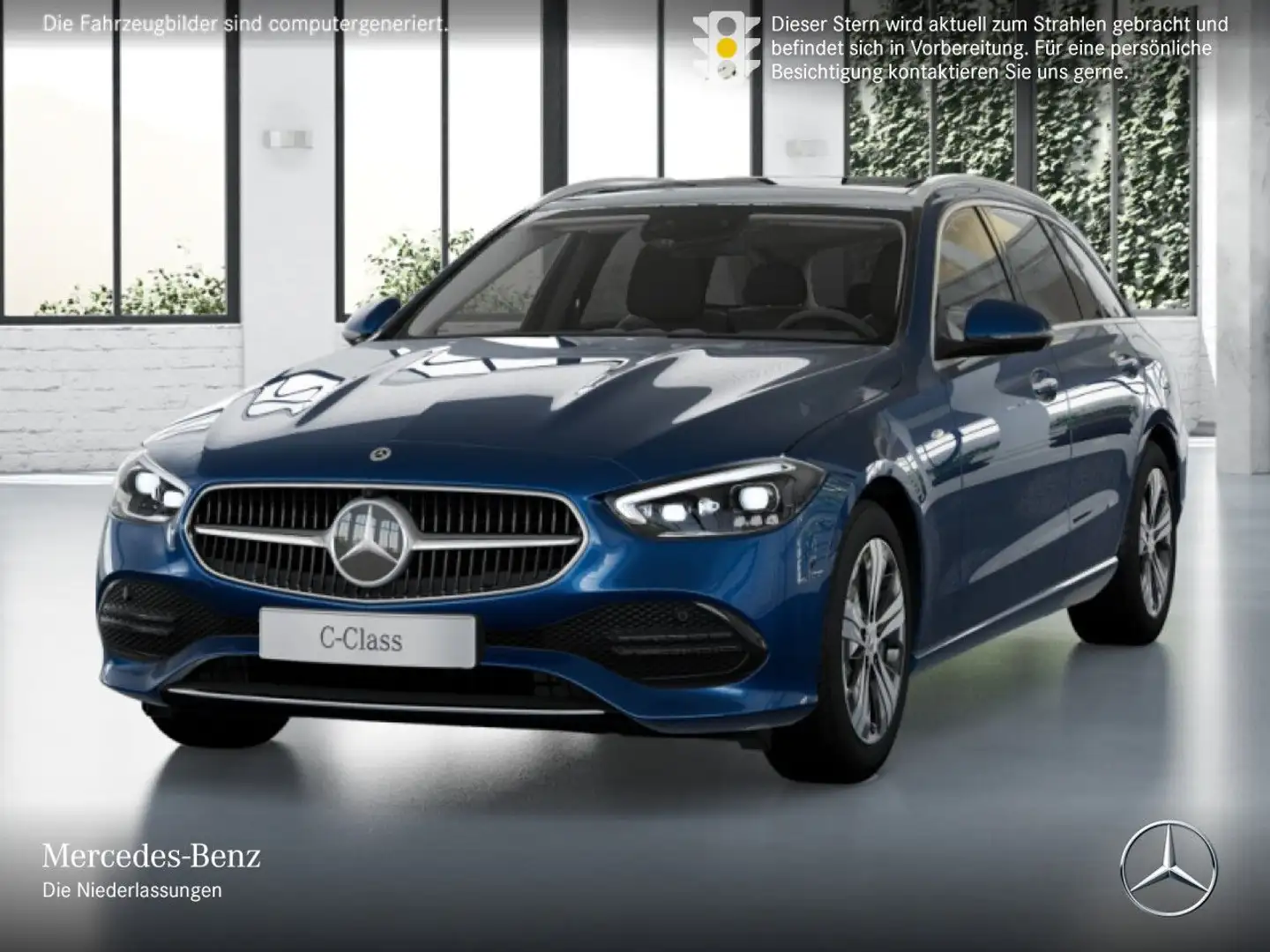 Mercedes-Benz C 300 de T 4M AVANTG+PANO+360+BURMESTER+KEYLESS+9G Blau - 2