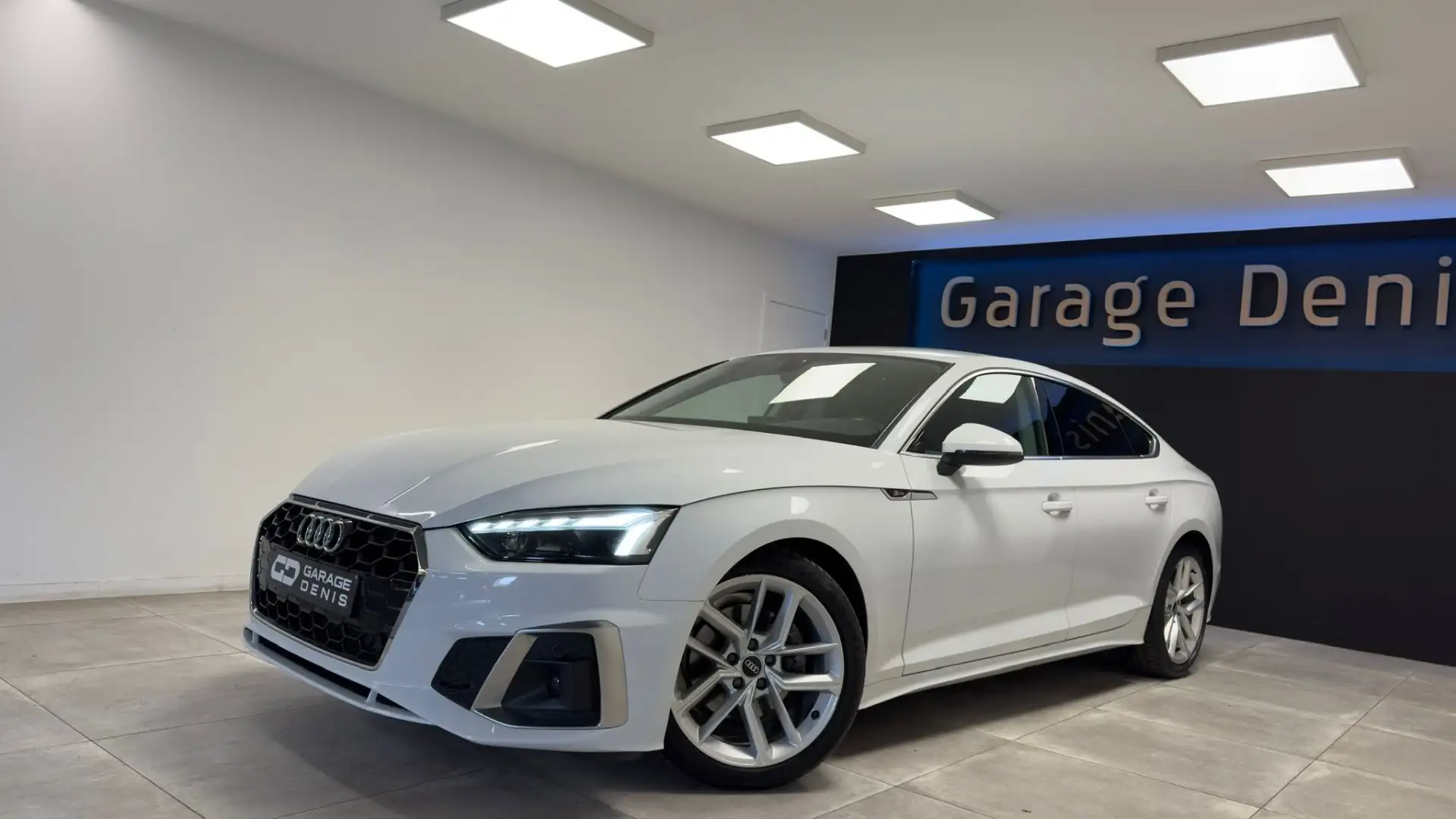 Audi A5 Sportback TFSI S line S tronic*BOITE-AUTO*GPS*LED* Wit - 1