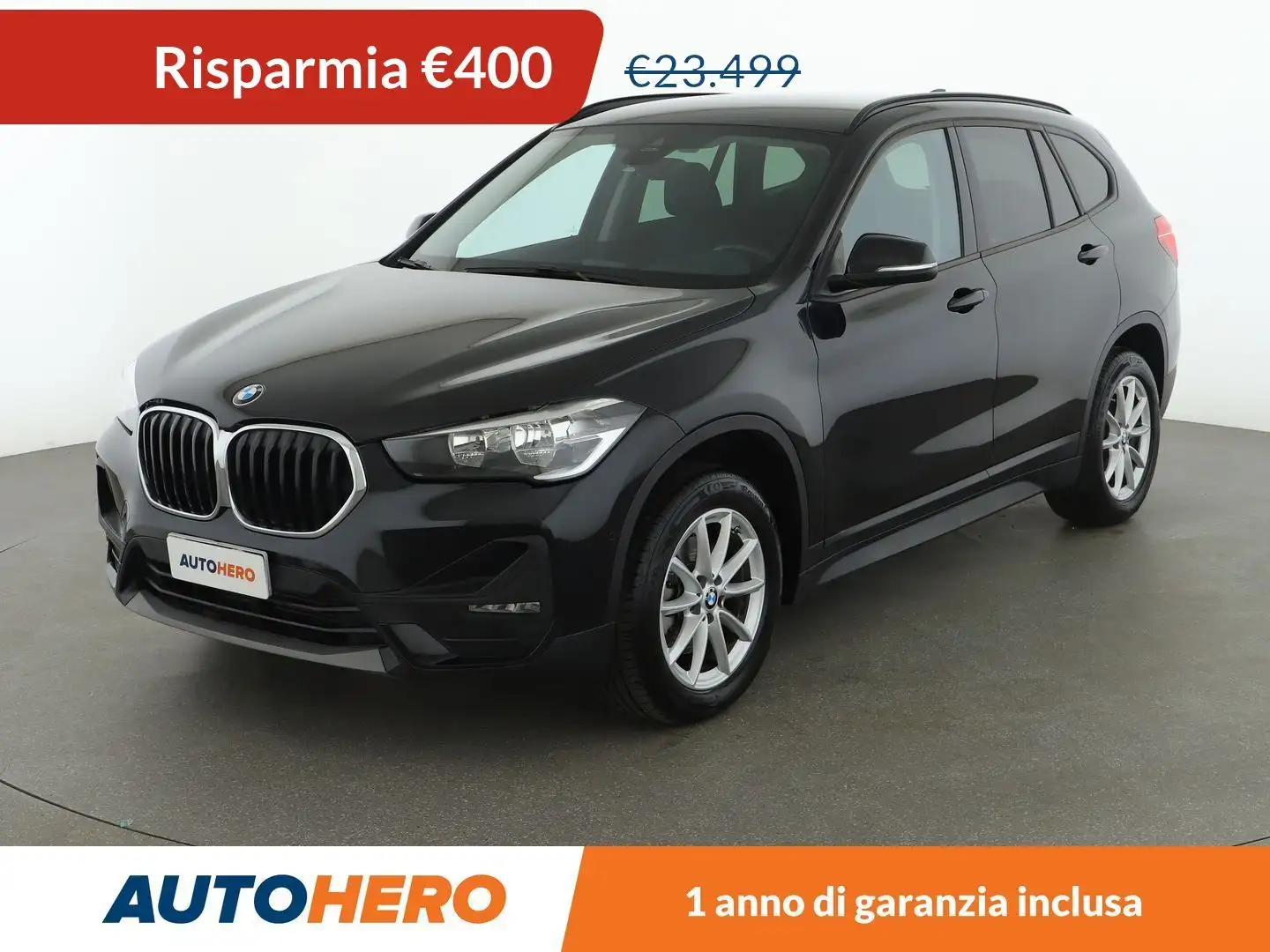 BMW X1 sDrive 18d Advantage Zwart - 1