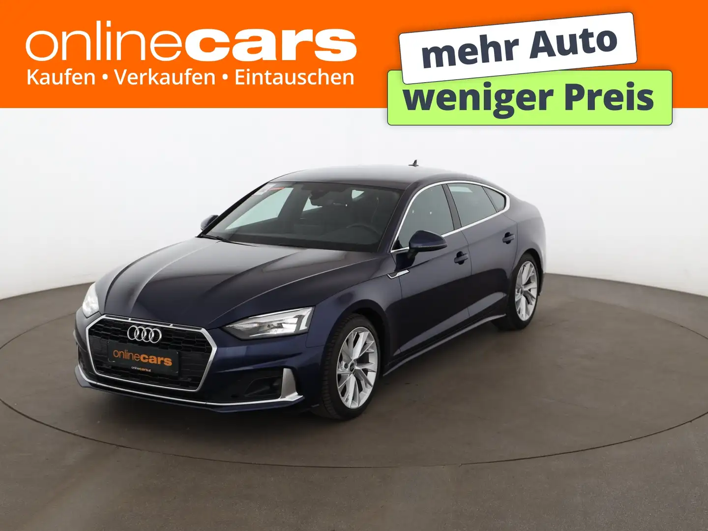 Audi A5 SB 30 TDI advanced Aut LED AHK LEDER NAVI Blau - 1