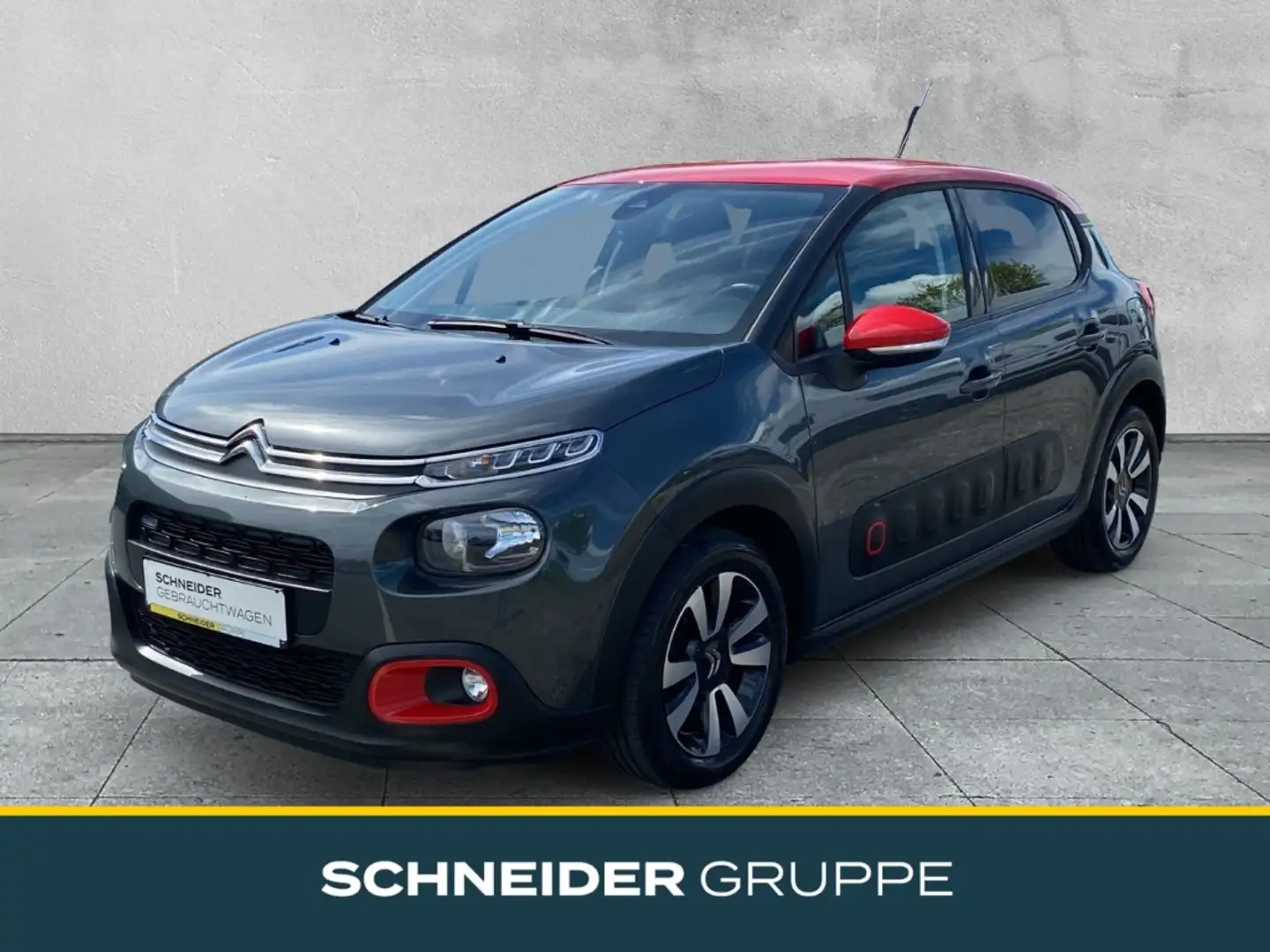 Citroen C3 Shine 1.2 PureTech LED+KLIMA+TEMPOMAT+PDC+USB Grau - 1