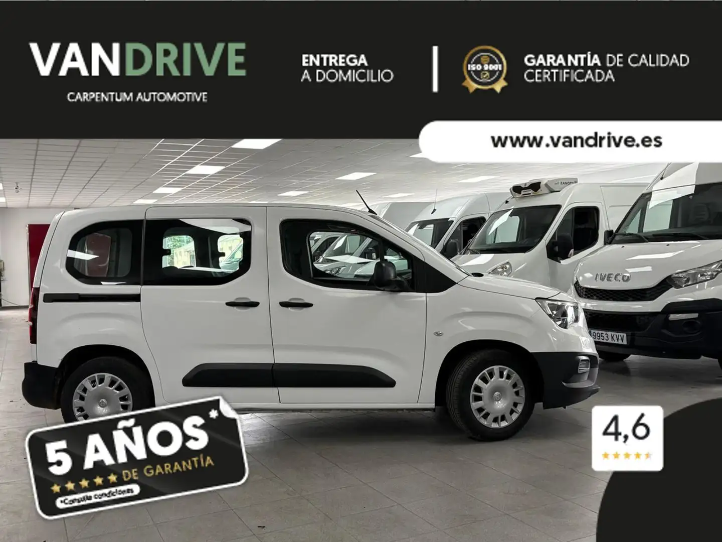Opel Combo N1 LIFE 1.5 combi 5 Blanco - 2