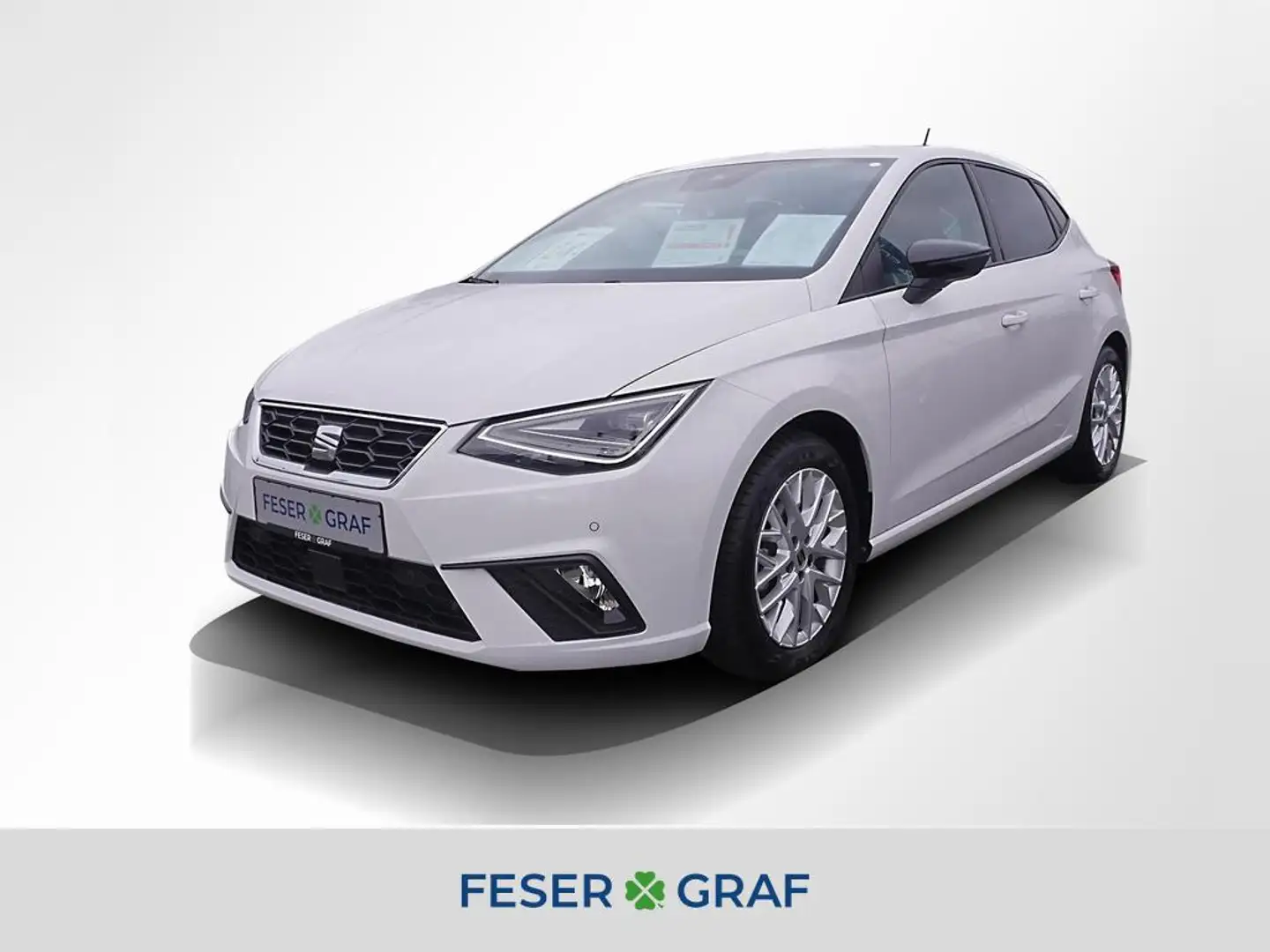 SEAT Ibiza 1.0 TSI FR Pro DSG ACC LED Navi RüKa Sitzh. Weiß - 1