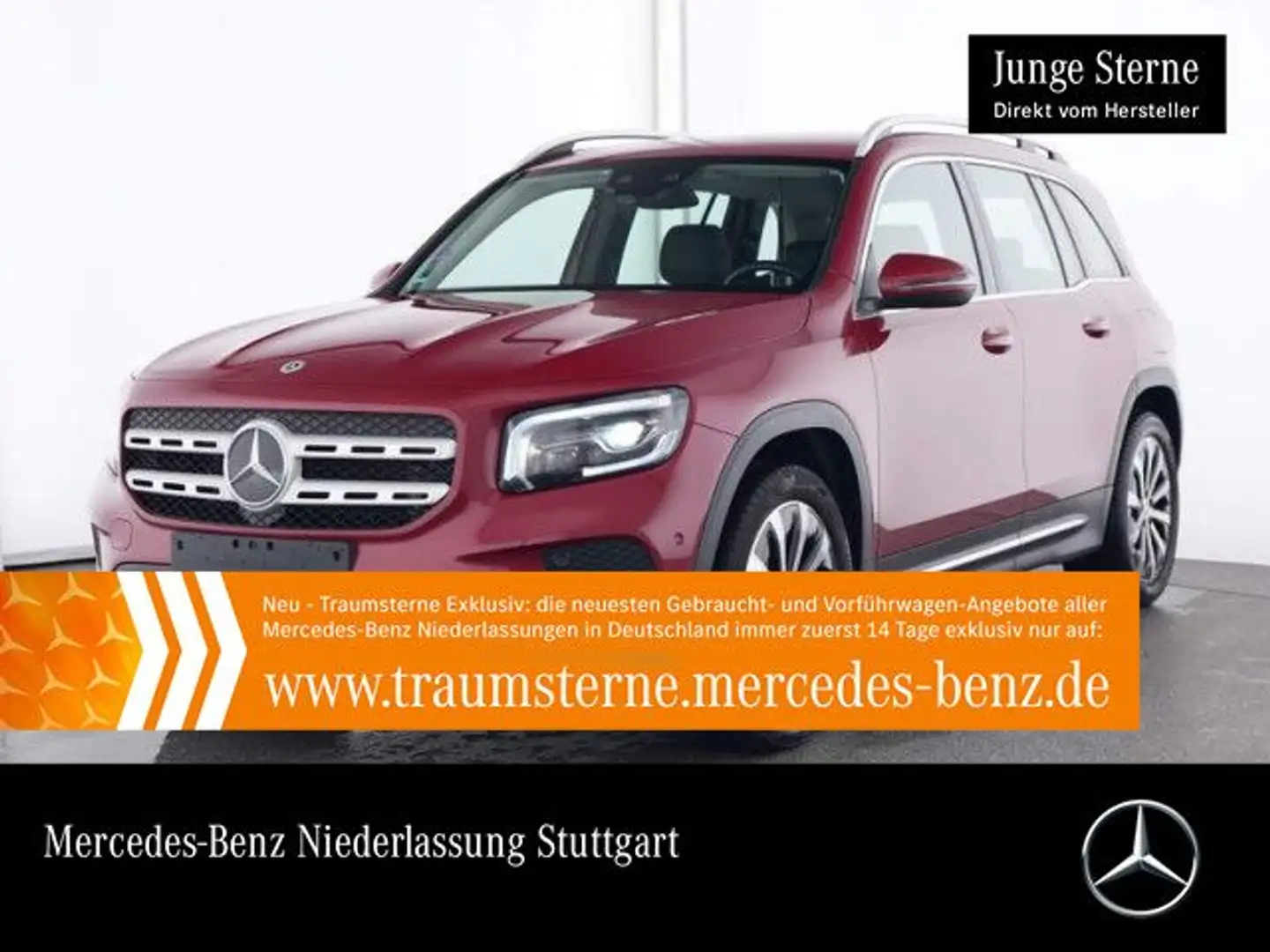 Mercedes-Benz GLB 180 PROGRESSIVE+MULTIBEAM+7G crvena - 1