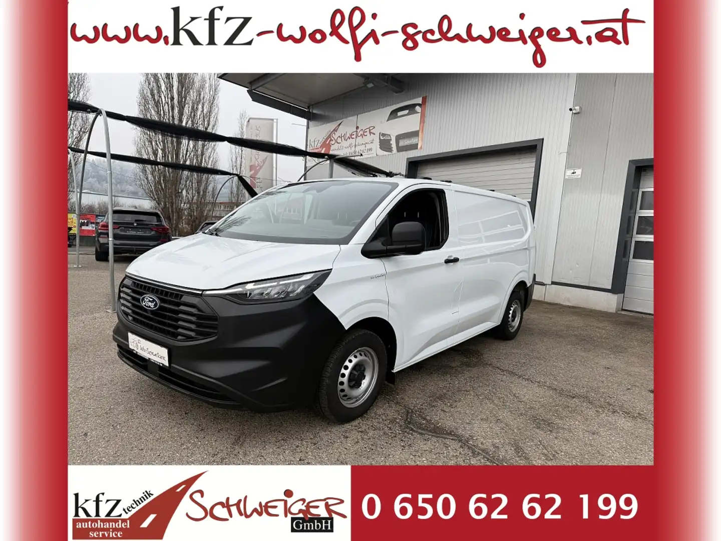 Ford Transit Custom Kasten 2,0 EcoBlue L1H1 280 Basis Weiß - 1