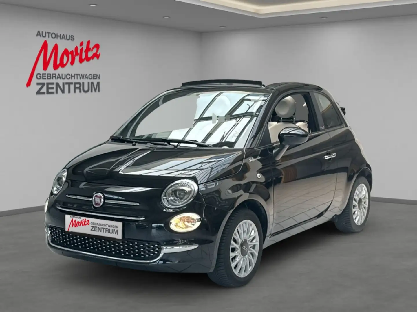 Fiat 500 1.0 Cabrio DolceVita *OBEN OFFEN!* Schwarz - 1