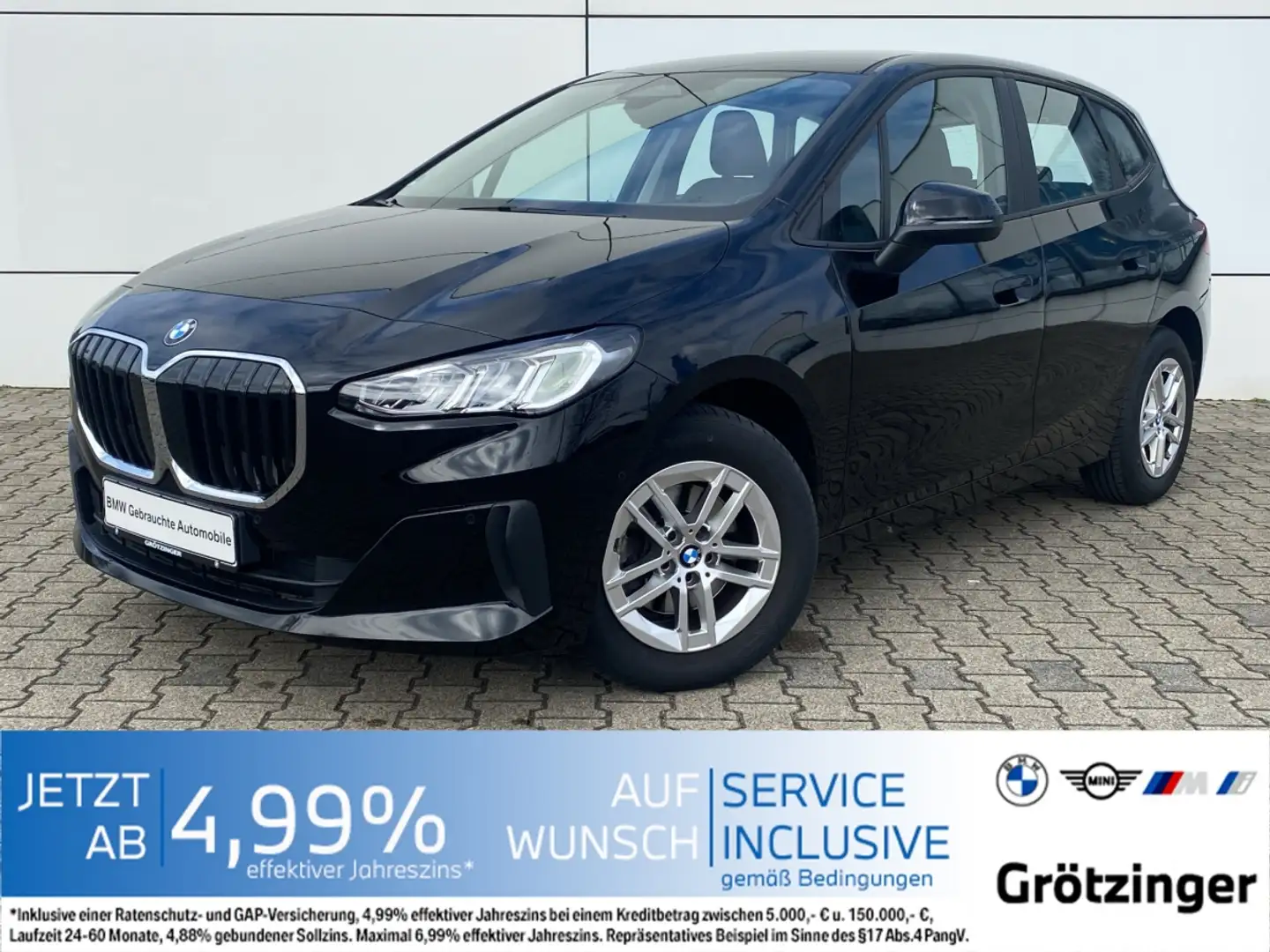 BMW 218 i Active Tourer AHK+DrivAss+SHZ+RFK+AppleCar+ Schwarz - 1