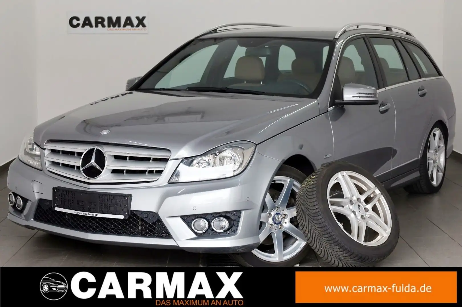 Mercedes-Benz C 350 T CGI BE AMG Leder,Navi,Harman/K,SH,PDC Srebrny - 1