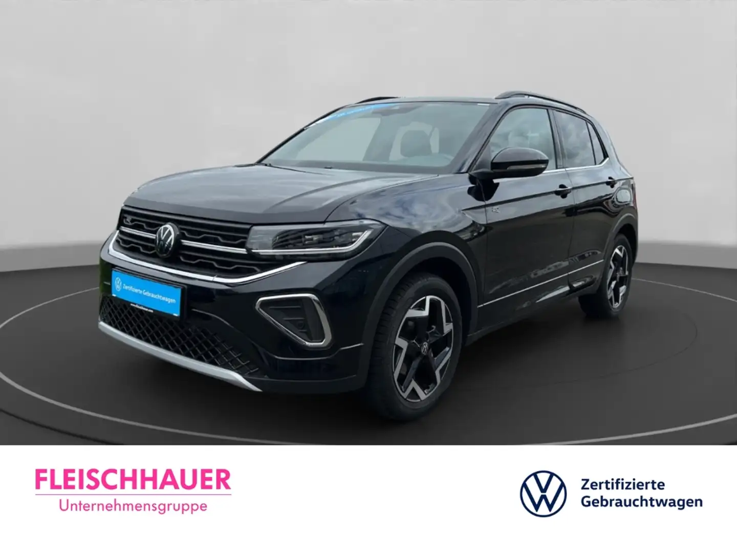 Volkswagen T-Cross TSI R-Line 1.5 DSG+SHZ+ACC+AHK+LED+DAB Schwarz - 1