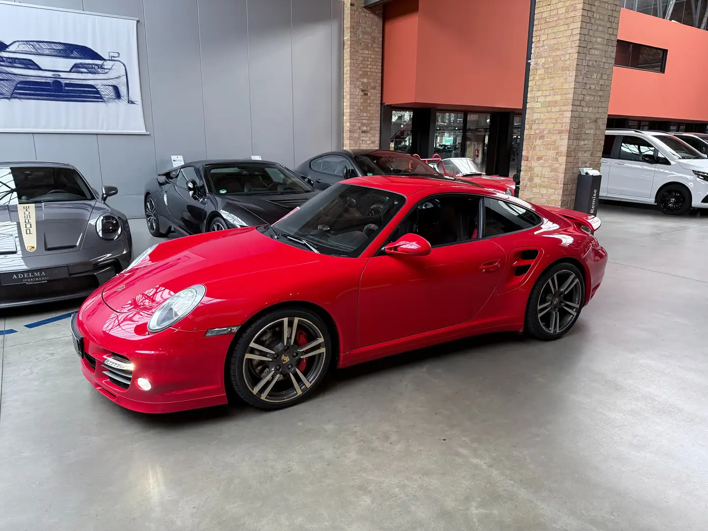 Porsche 997 911 Turbo PDK Roşu - 1
