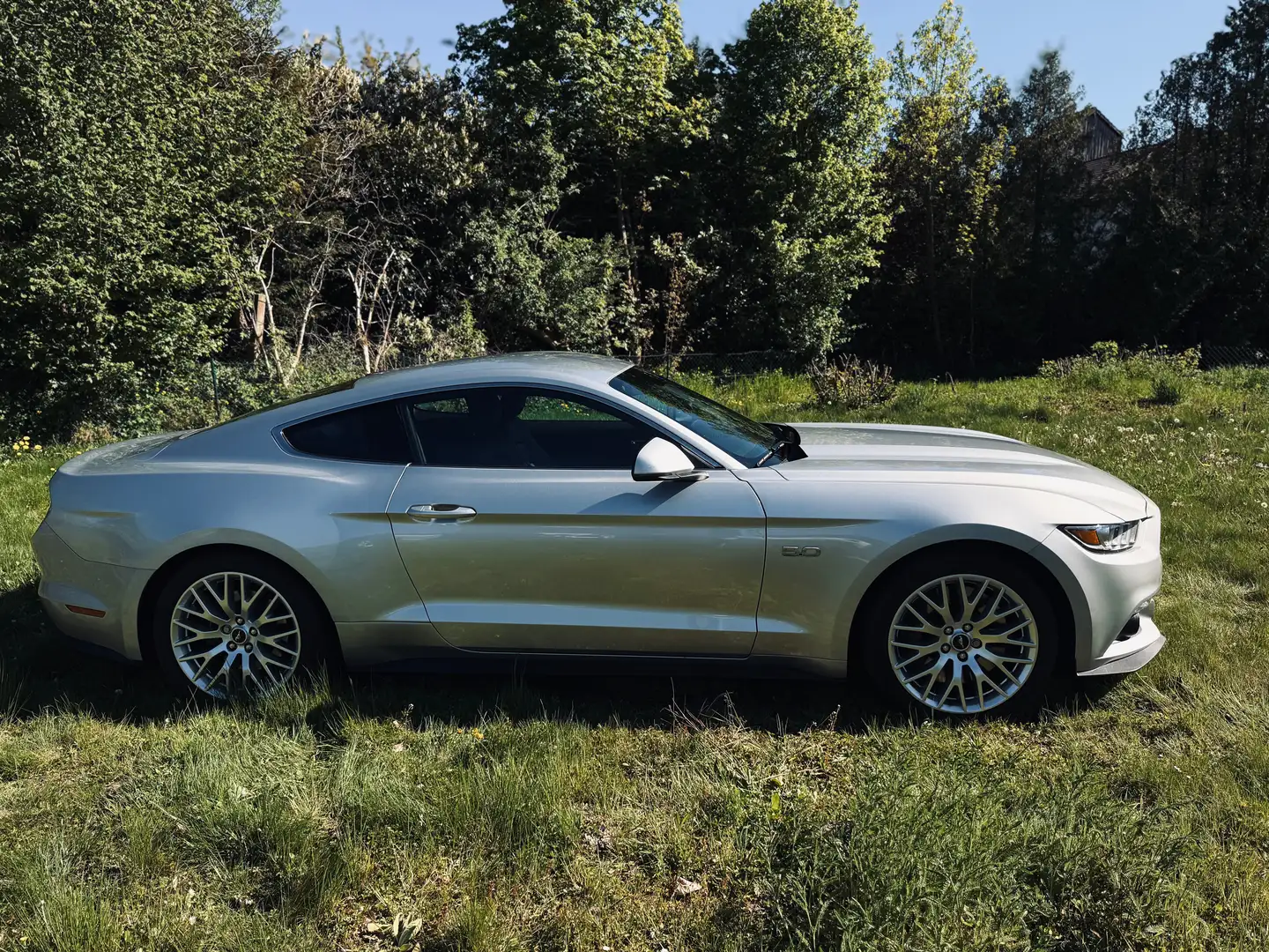 Ford Mustang GT 5.0 V8 Coupé Silber - 2