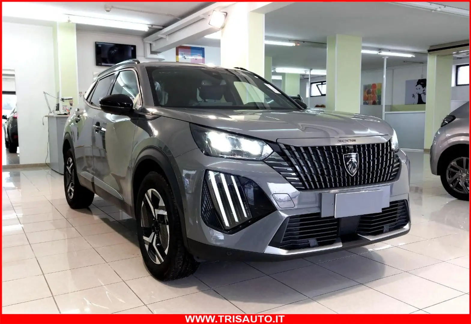 Peugeot 2008 NOLEGGIO Allure (FULL LED+PELLE+NAVI) Grigio - 1