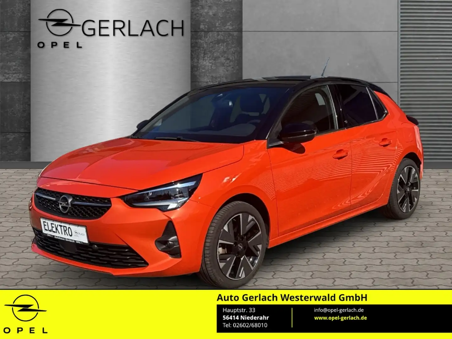 Opel Corsa F e Ultimate Navi Leder Massagesitze LED Blendfrei Orange - 1