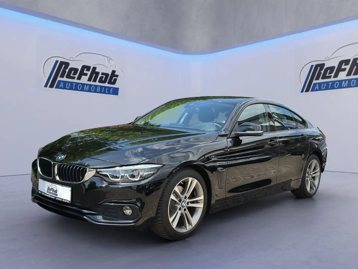 BMW 420 *HUD*KEYLESS*LASER*CARPLAY*SCHECKH Schwarz - 2
