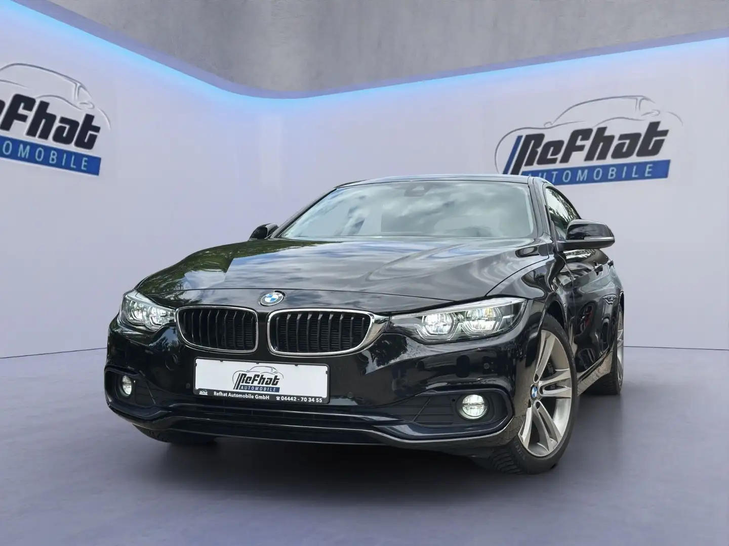 BMW 420 *HUD*KEYLESS*LASER*CARPLAY*SCHECKH Schwarz - 1