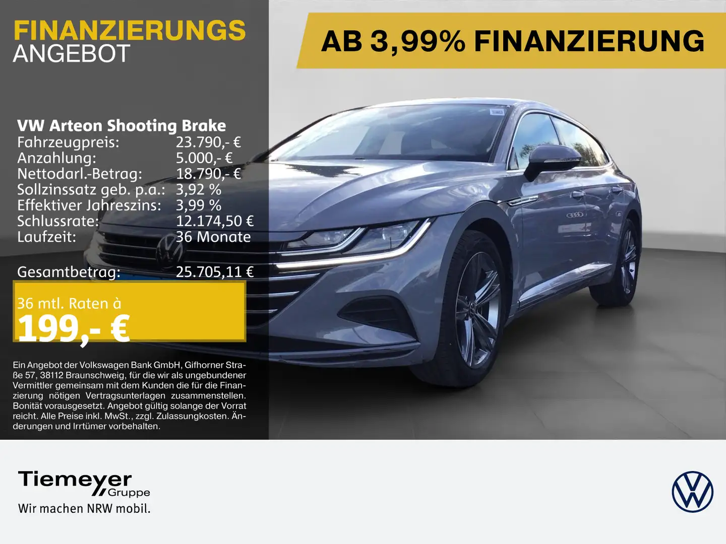Volkswagen Arteon 2.0 TDI DSG LED VIRTUAL LM Grigio - 1