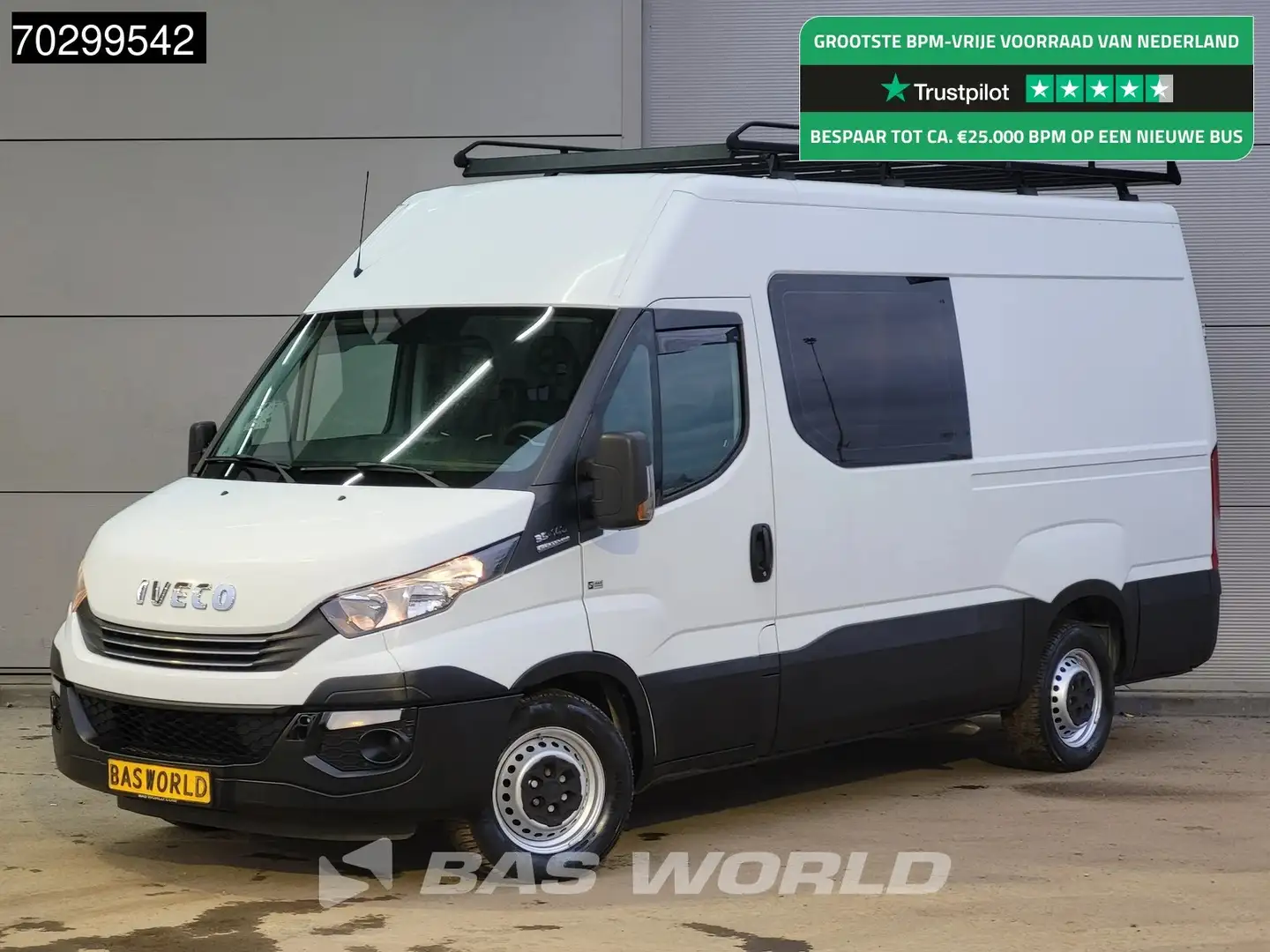 Iveco Daily 35S14 Dubbel Cabine Automaat L2H2 3,5t Trekhaak Ai Wit - 1