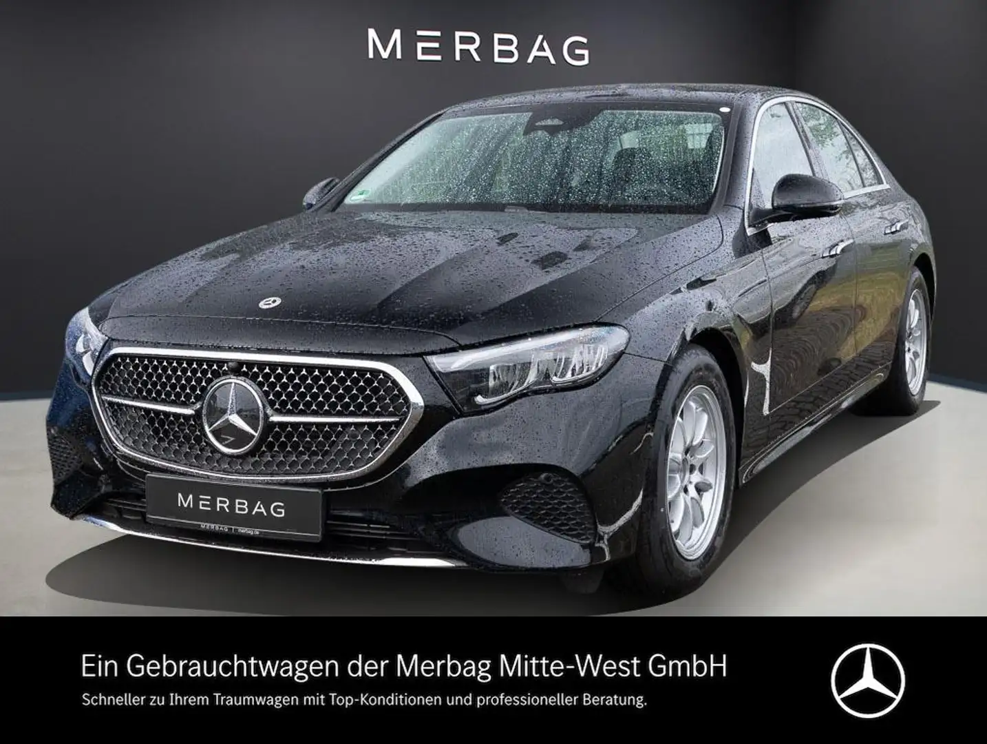 Mercedes-Benz E 200 d Limousine SpurW W-Paket 4xSHZ ParkAss. Schwarz - 1