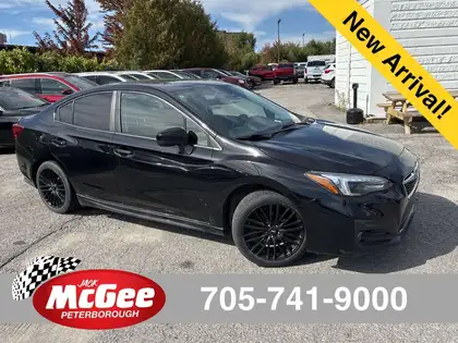 Black 2019 Subaru Impreza Sedan All-Wheel Drive 5-Speed Manual