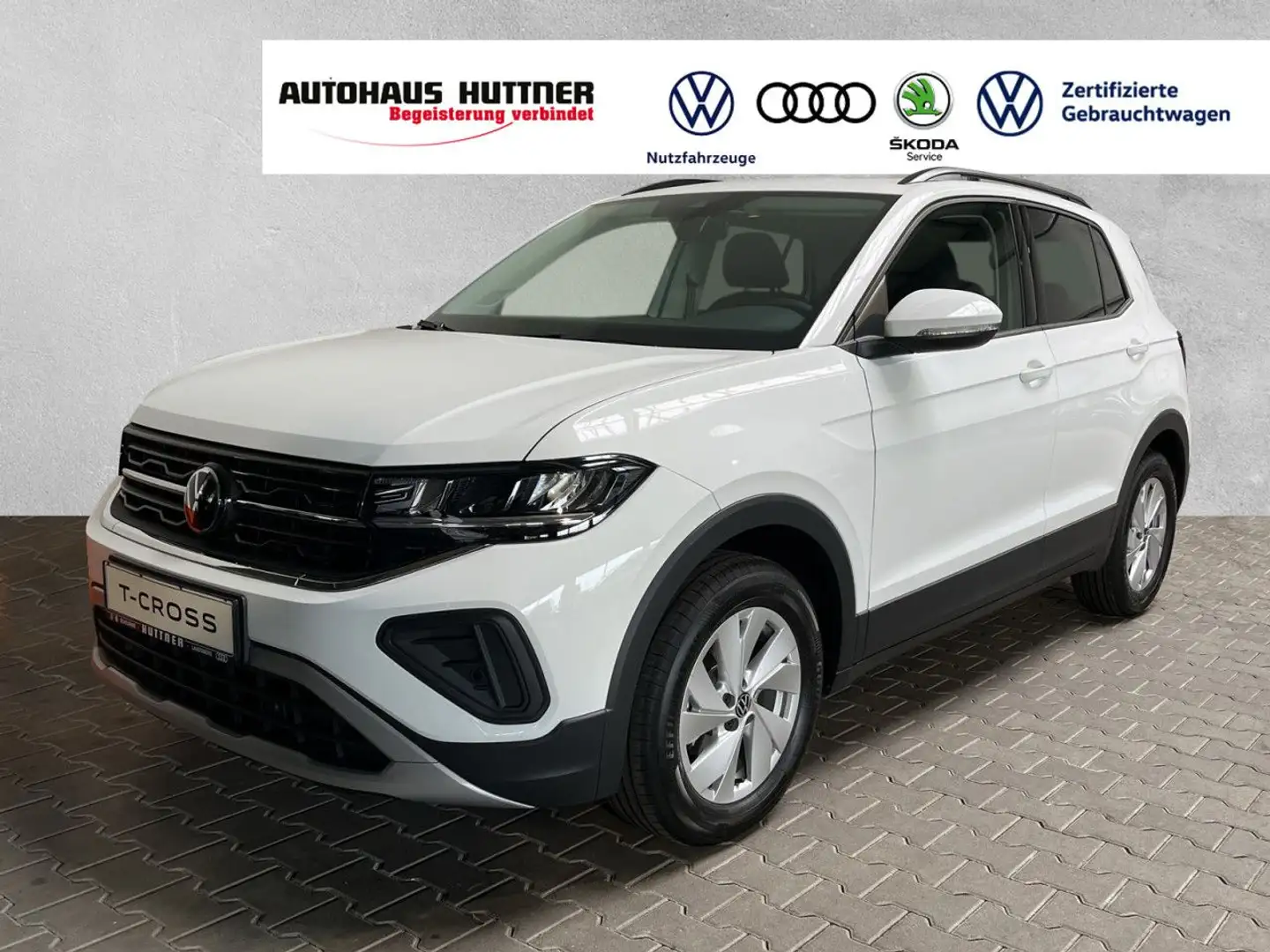 Volkswagen T-Cross LIFE 1.0 TSI NAVI AHK LED ACC APPCONNECT Weiß - 1