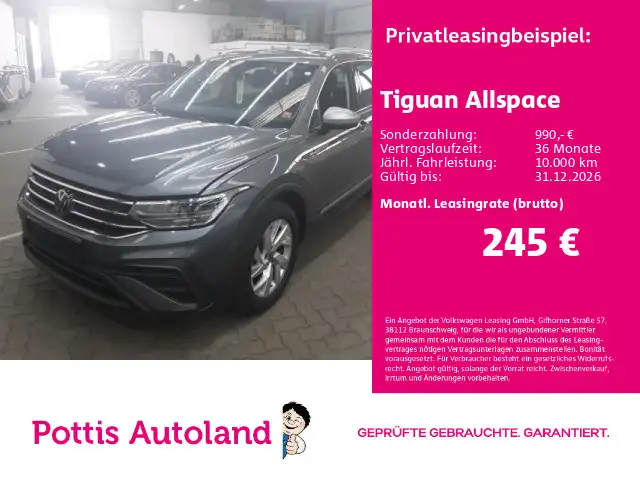 Volkswagen Tiguan Allspace 1.5 TSI DSG LIFE AHK NAVI SITZHZ