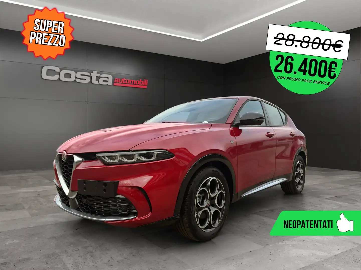 Alfa Romeo Tonale 1.6 diesel 130 CV TCT6 Ti Roşu - 1