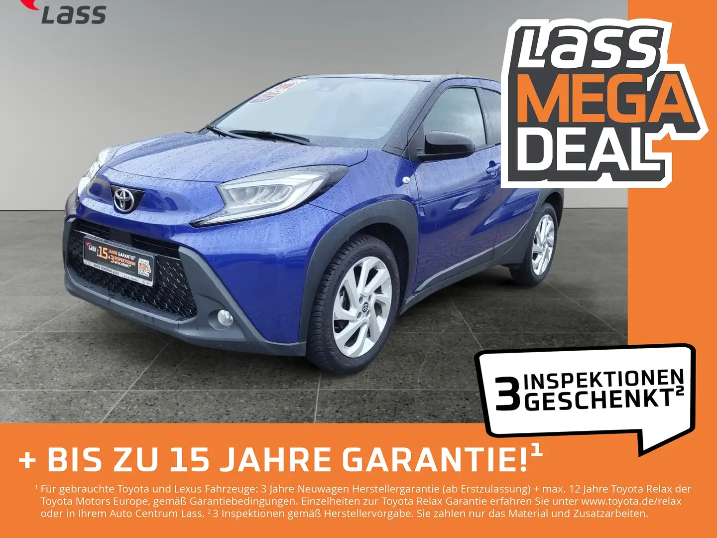 Toyota Aygo X 1.0 Pulse 2xKlima ACC AUT Fernlichtass. LED Blau - 1