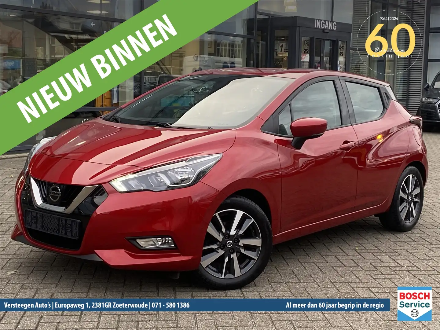 Nissan Micra 1.0 IG-T 100pk Acenta Rood - 1