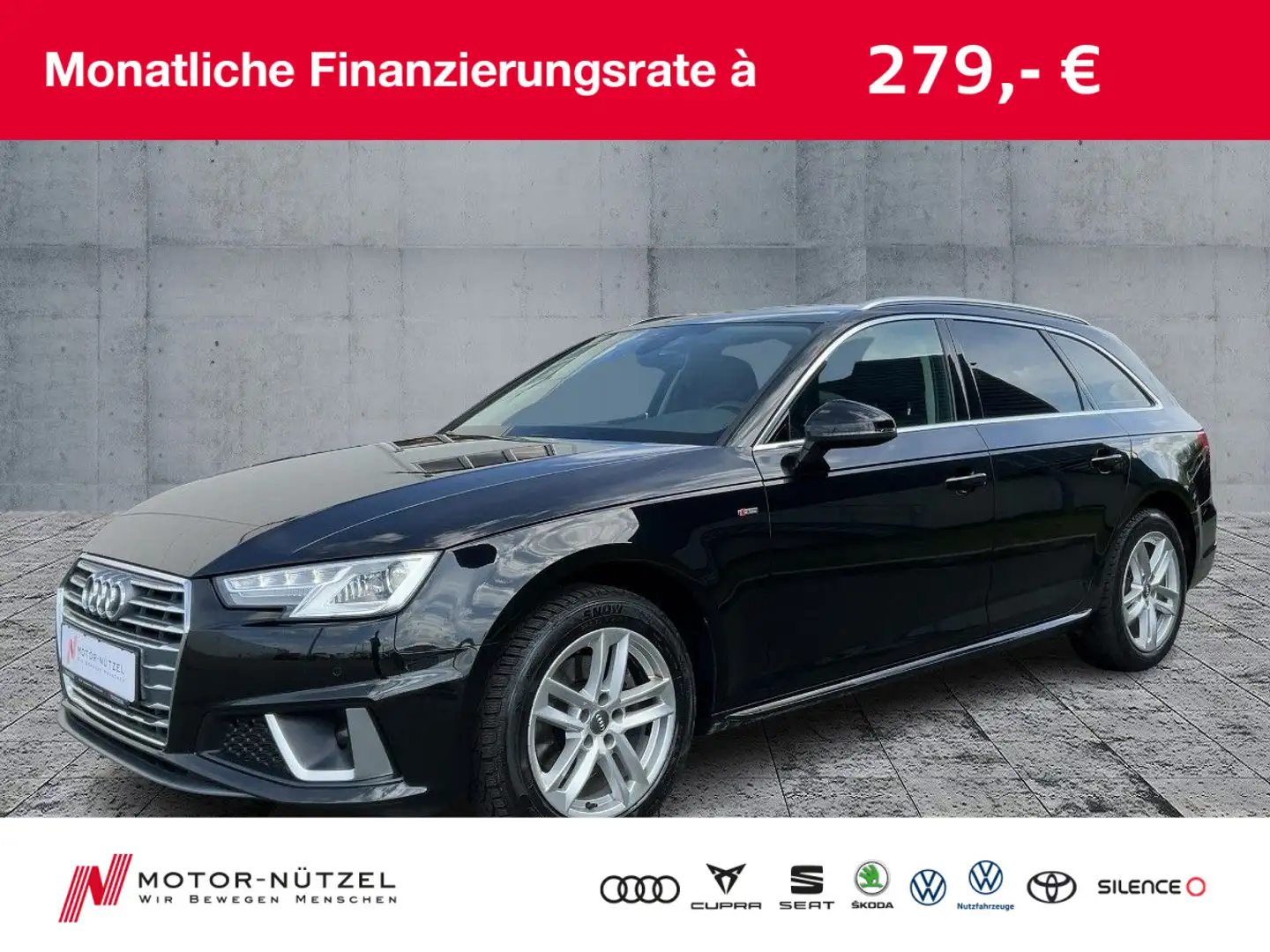 Audi A4 35TDI SPORT BI-XEN+NAV+DAB+2xPDC+GRA+BT Noir - 1