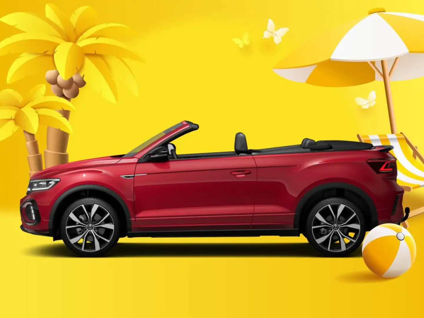Volkswagen T-Roc Cabriolet R-Line 1.5 TSI OPF (150 PS) DSG *AHK*BLA Rot - 2