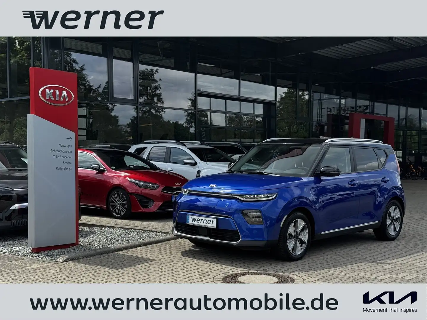 Kia Soul e-Soul 204 Vision 3PH WP Navi LED Harmond-Kardon Bleu - 1