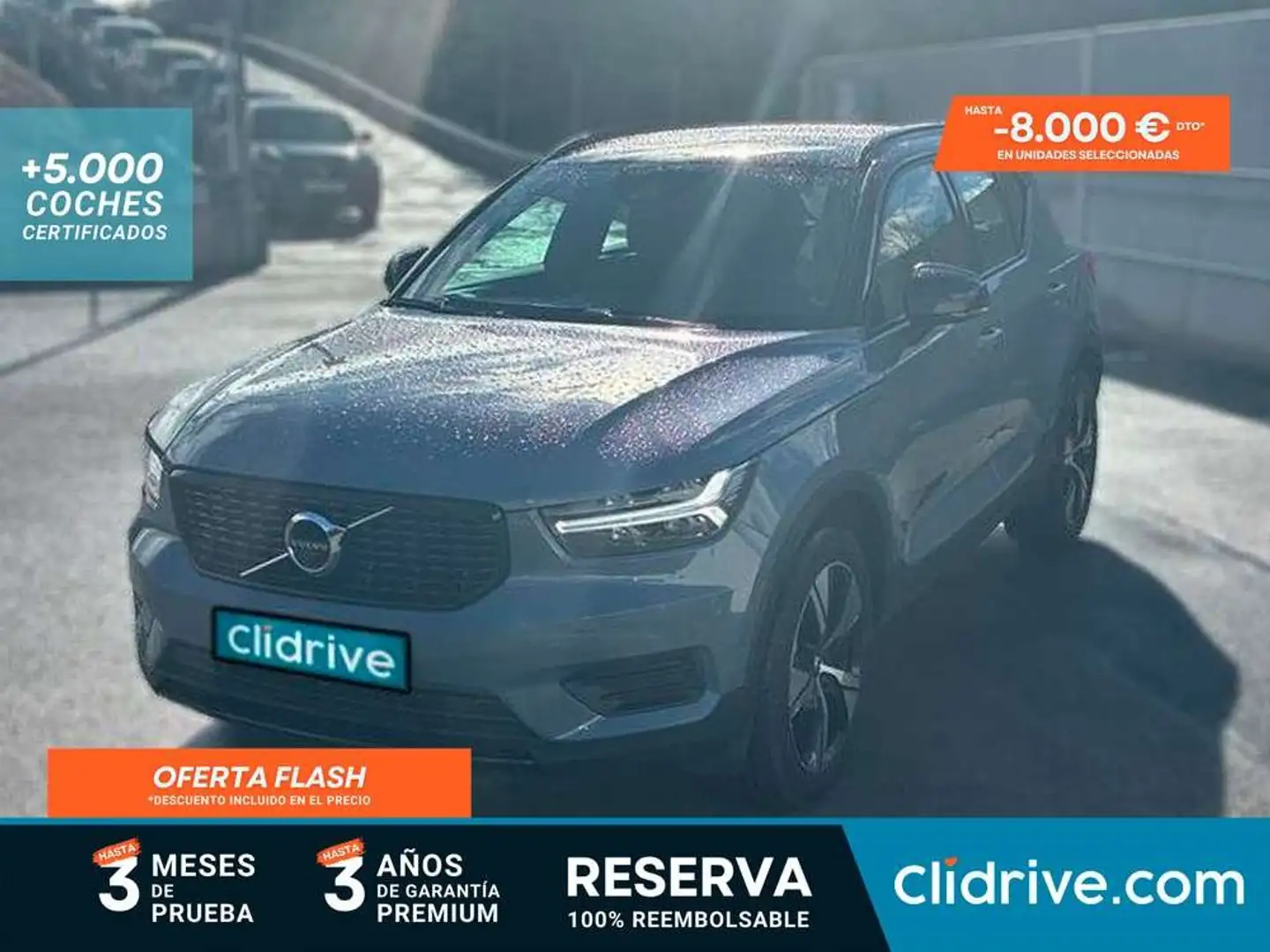 Volvo XC40 1.5 T4 Twin Recharge R-Design Auto Gris - 1
