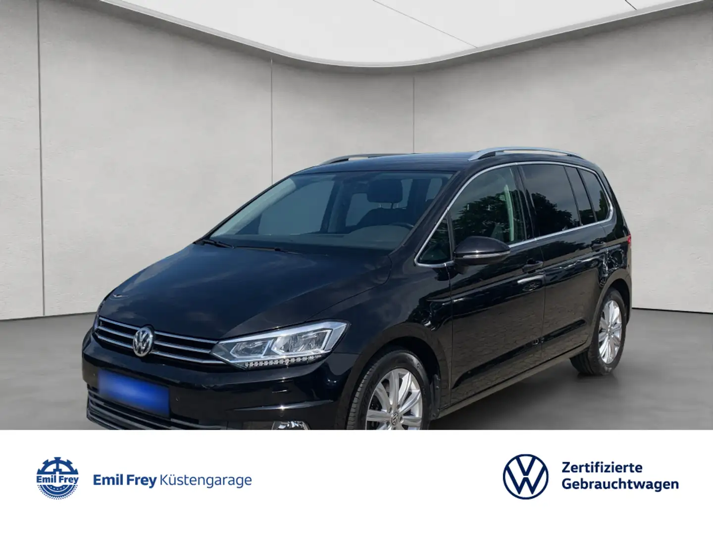 Volkswagen Touran Highline 2,0 l TDI DSG LED NAV SHZ AHK Schwarz - 1