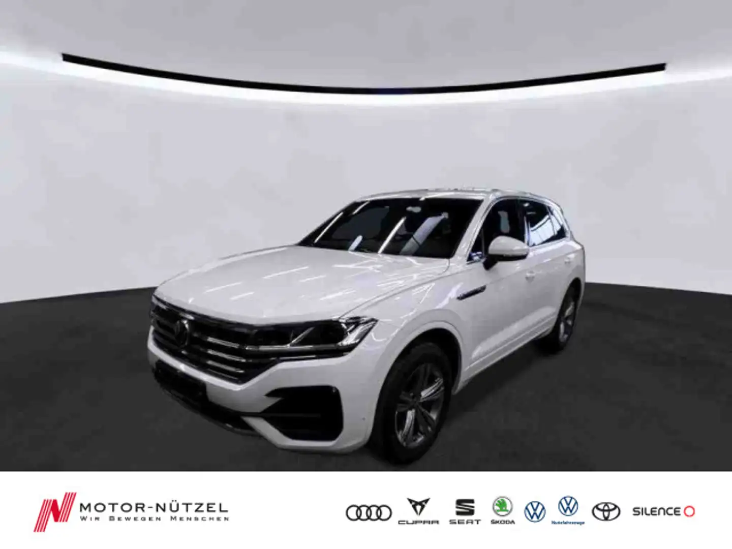Volkswagen Touareg 3.0 TDI 4M R-LINE LED+NAVI+AHK+ACC+RFK Weiß - 1