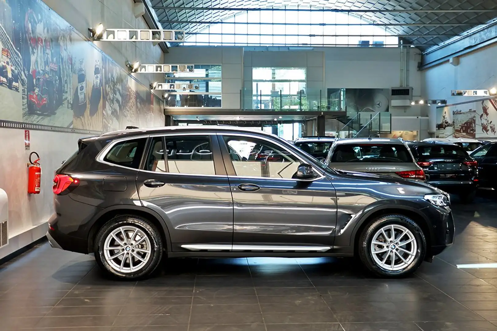 BMW X3 xDrive20d 48V -TETTO/PELLE/VIRTUAL/ADAPT. LED/ADAS Grigio - 2