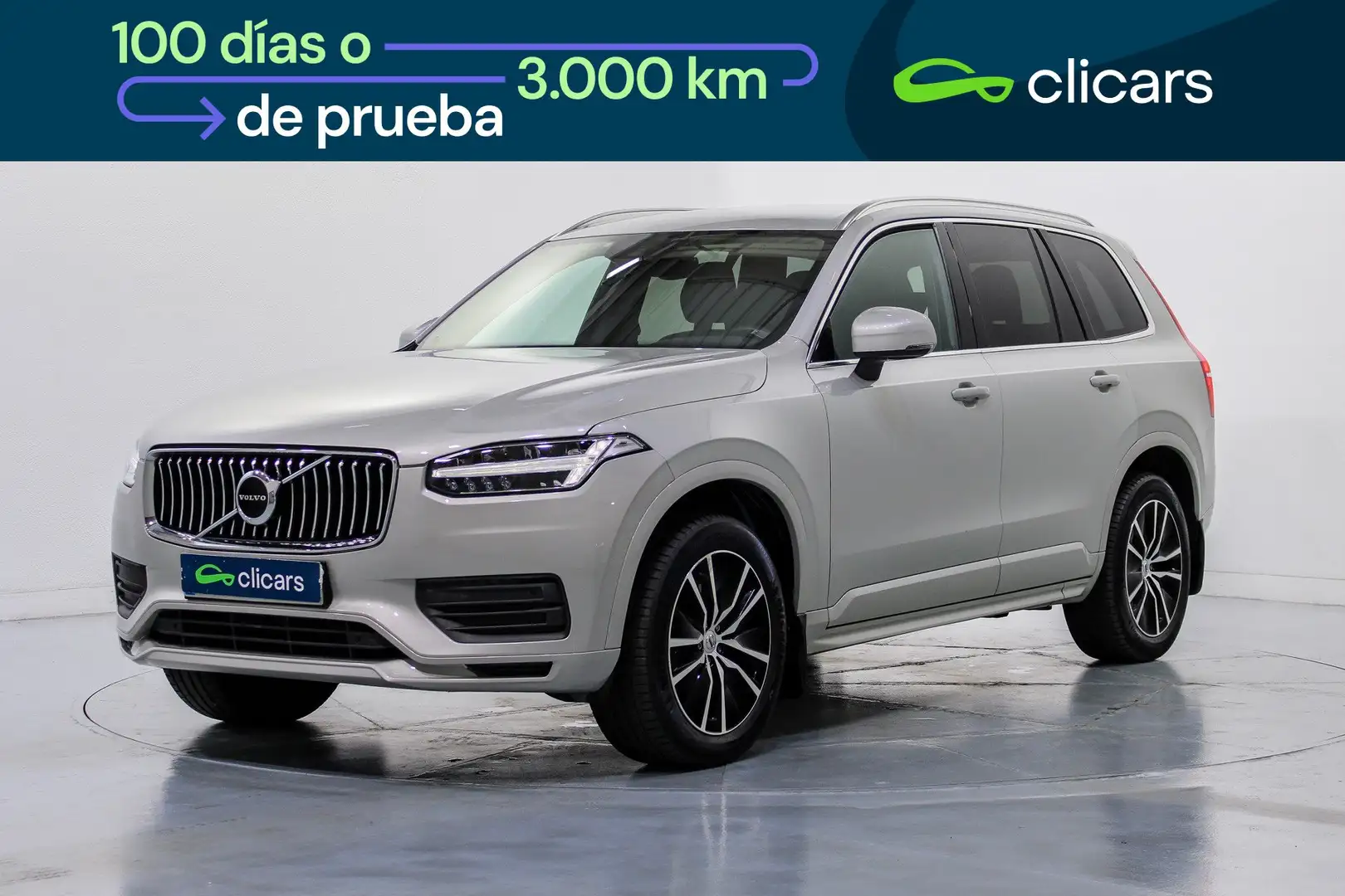 Volvo XC90 B5 Momentum 7pl. AWD Aut. Plateado - 1