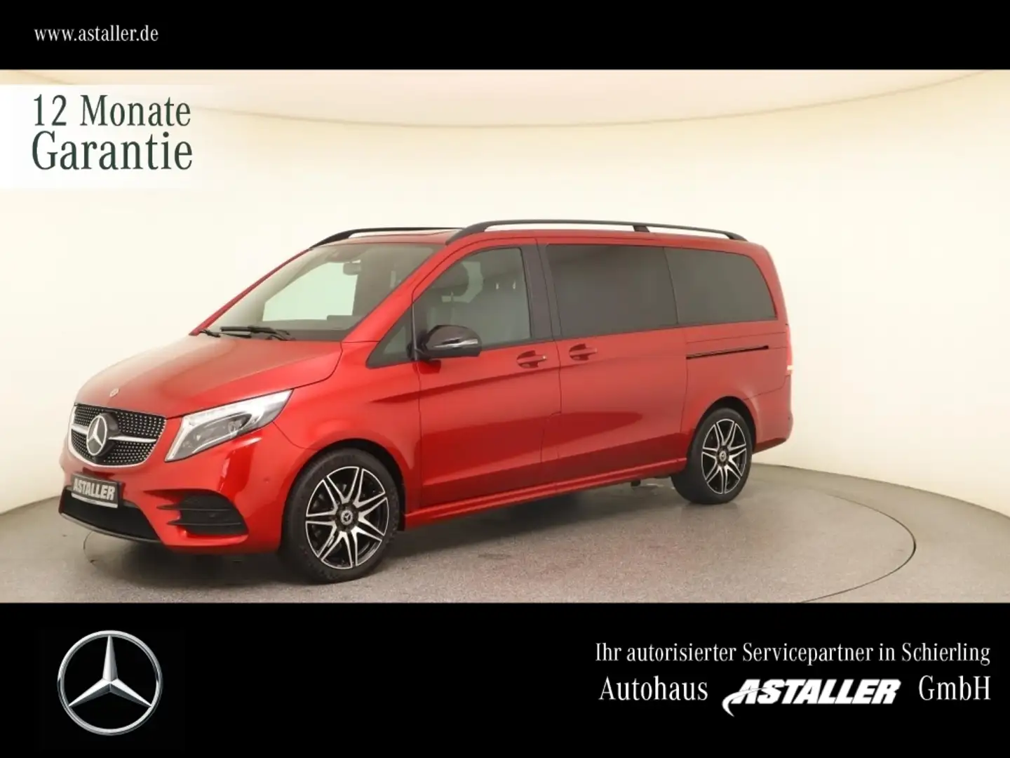 Mercedes-Benz V 300 d Avantgarde Edition lang L2 AMG+Night+Tis Kırmızı - 1