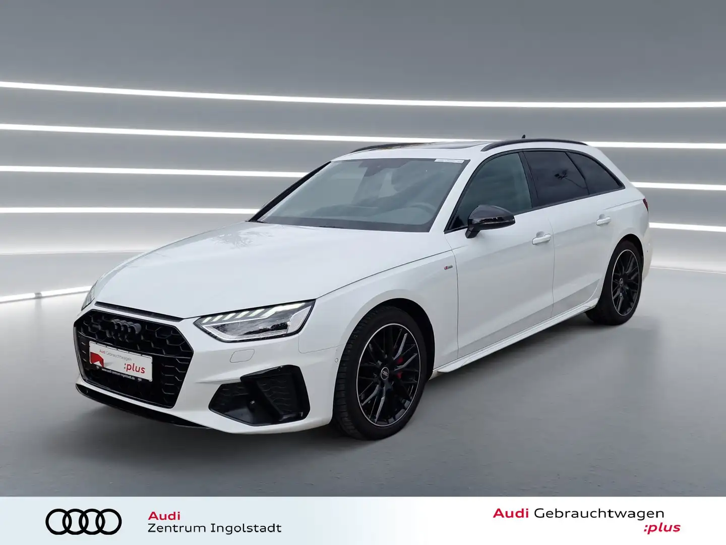 Audi A4 Avant 40 TFSI qu 2x S line MATRIX Pano 18" Blanc - 1