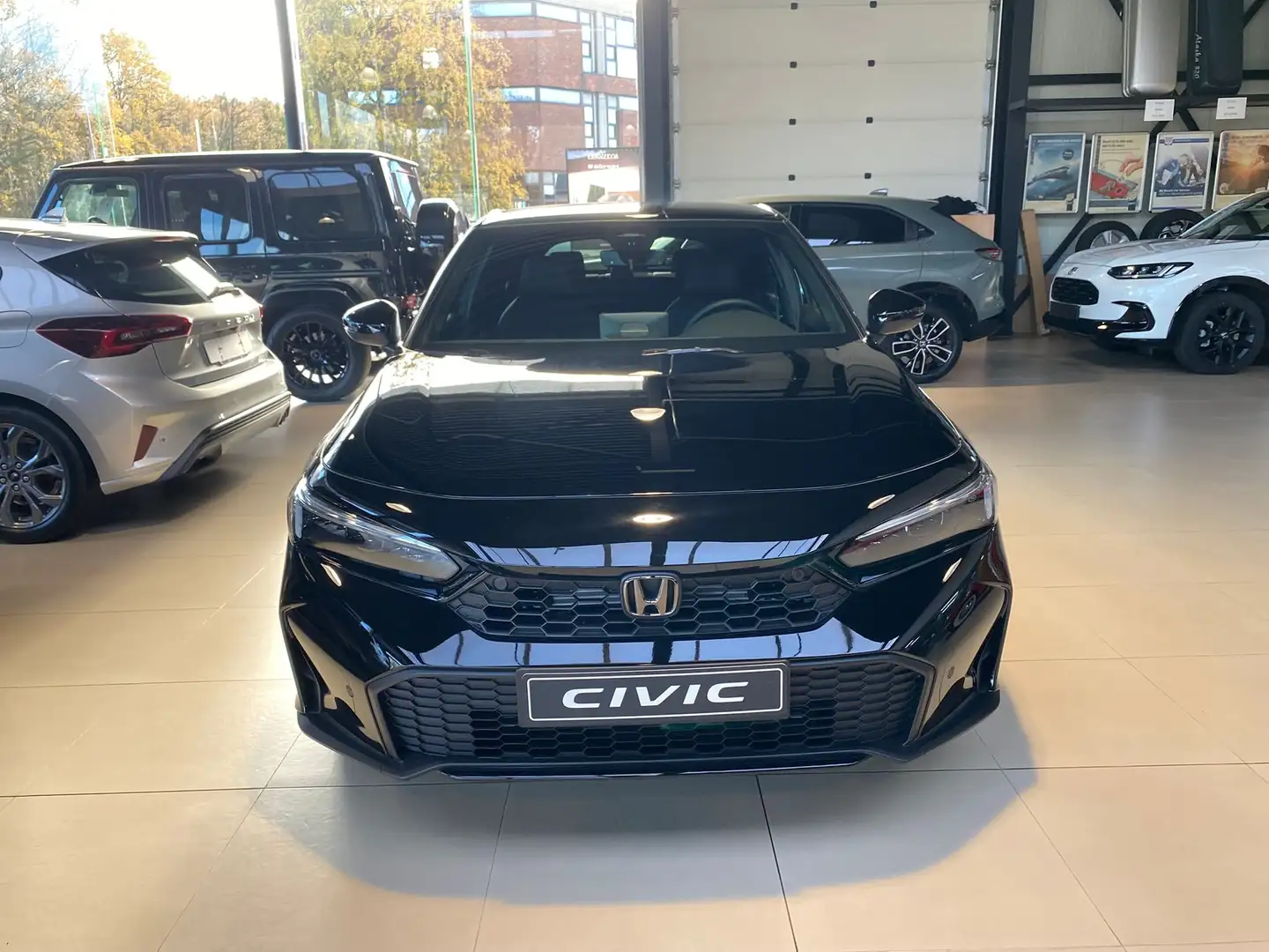 Honda Civic e:HEV 2.0 i-MMD Hybrid Sport -€2750,00 KORTING Noir - 2