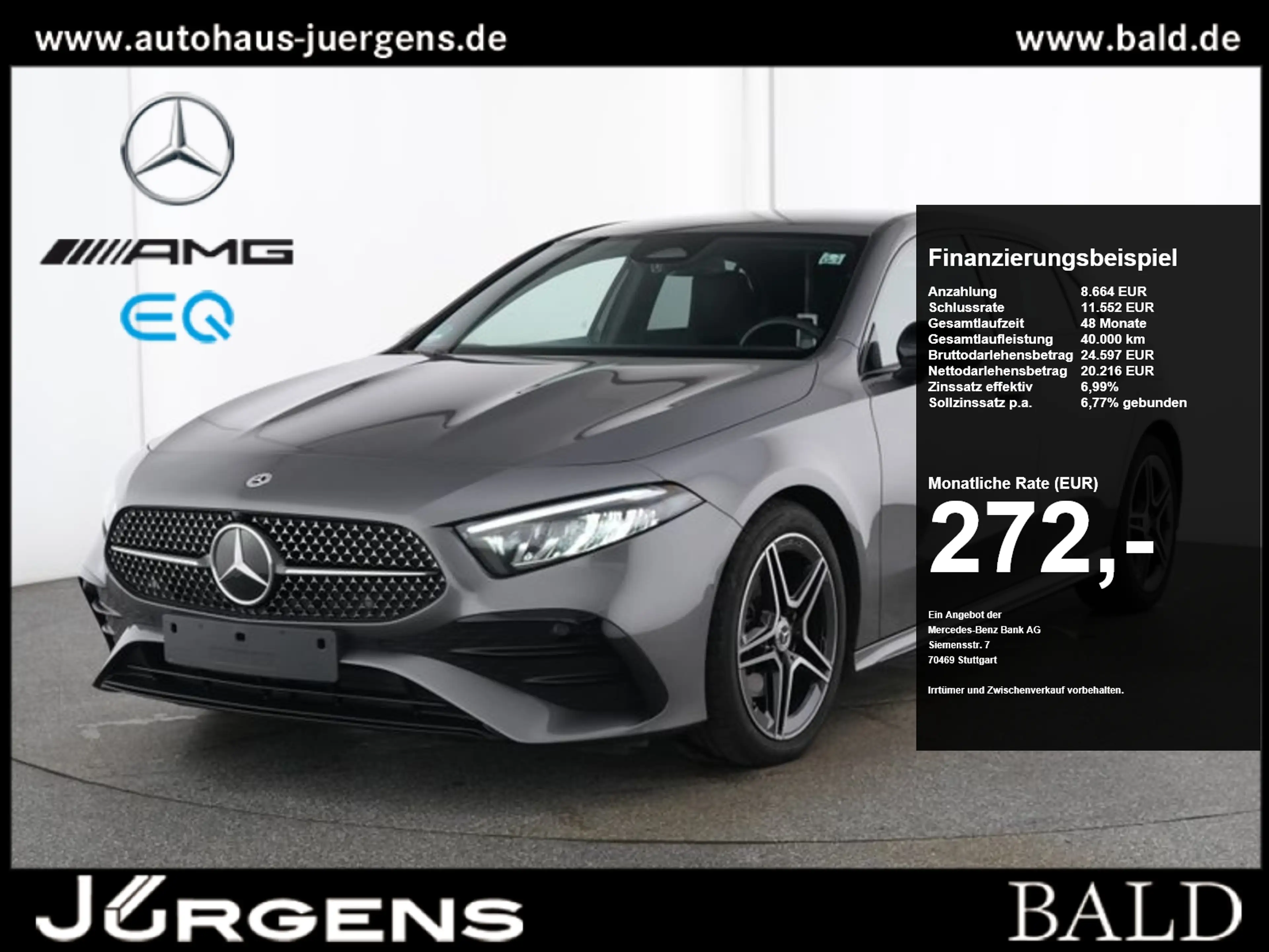 Mercedes-Benz A 200 d AMG-Sport/LED/Cam/Night/Keyl/Ambiente/18