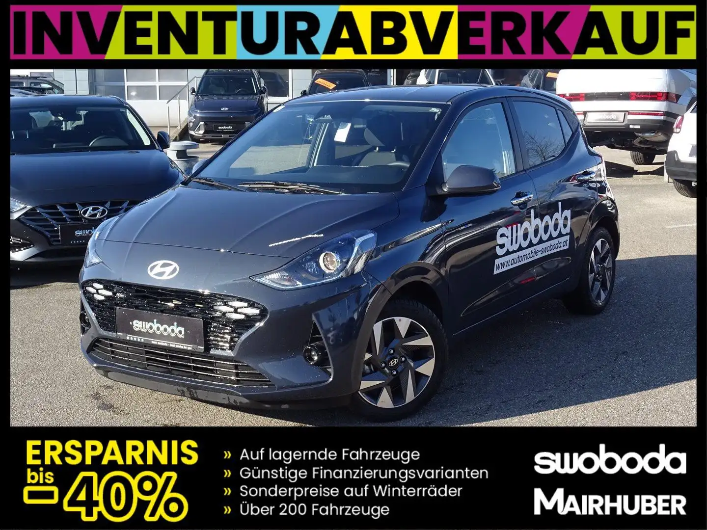 Hyundai i10 GO Plus 1,2 AMT a5bu3-P1-P2-O4 Grau - 1