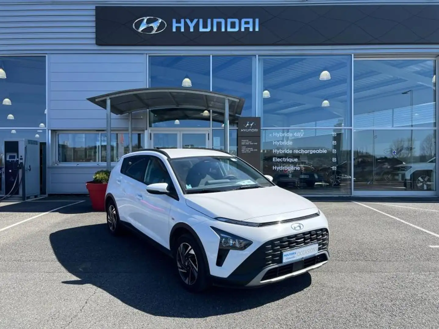 Hyundai BAYON 1.0 T-GDi 100ch Hybrid 48V Intuitive DCT-7 100 ch Blanc - 1