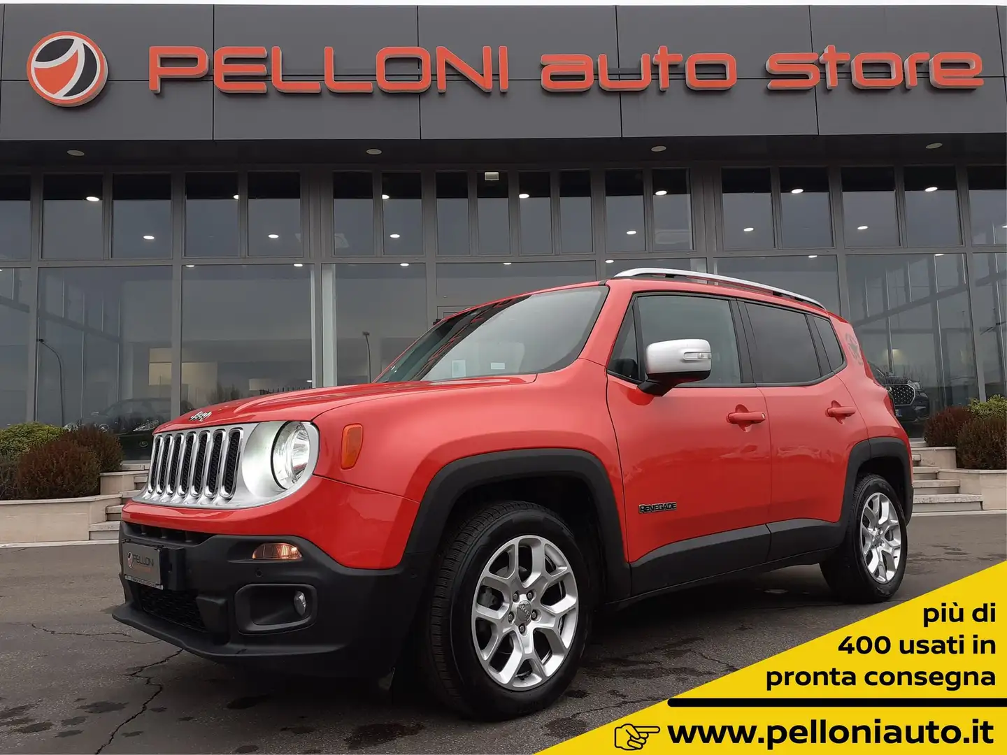 Jeep Renegade 1.6 Mjt DDCT AUTOMATICO 120 CV Limited GARANZIA Orange - 1