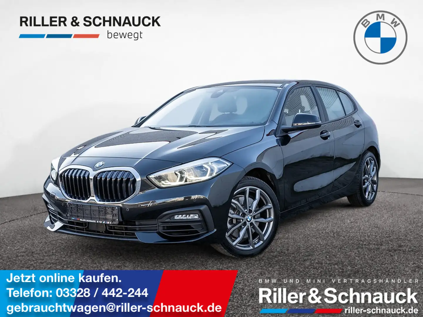 BMW 120 i 18 ZOLL M-RÄDER+HIFI+SHZG Schwarz - 1
