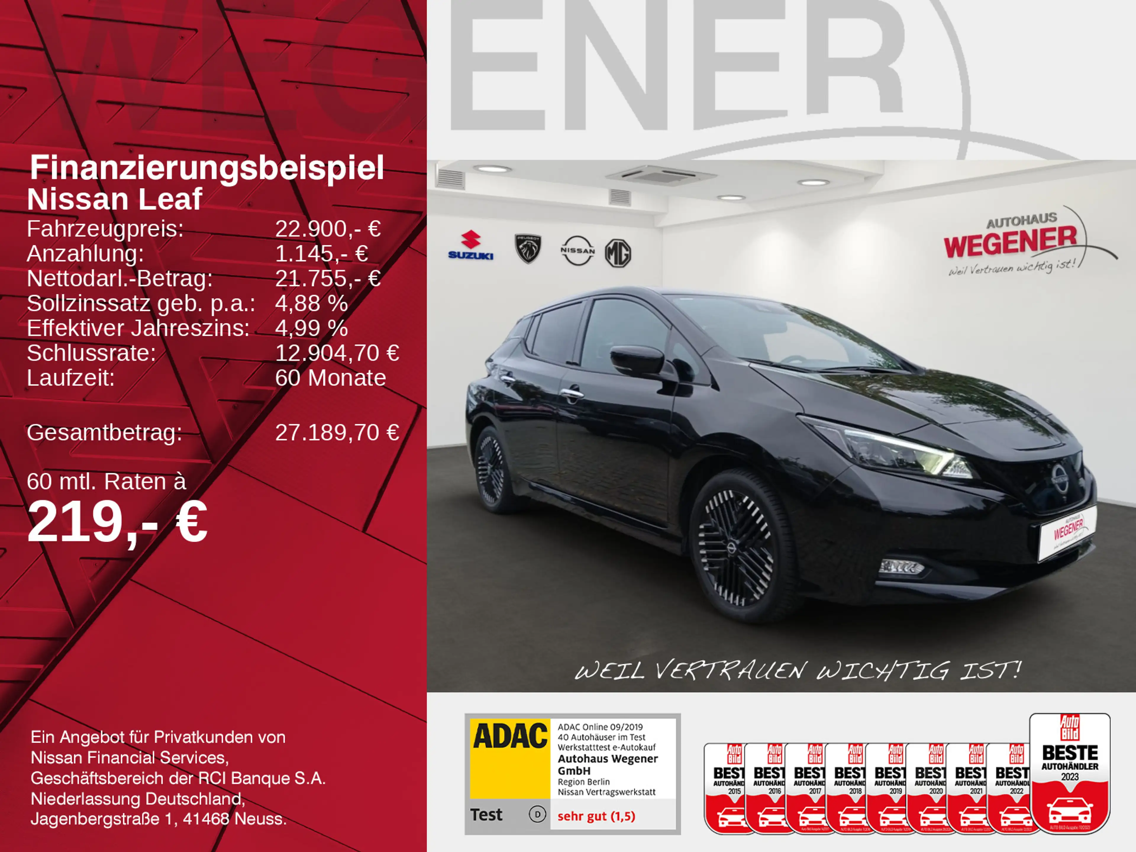 Nissan Leaf (ZE1) N-Connecta CarPlay*Navi*Totwinkel*LED — photo 2
