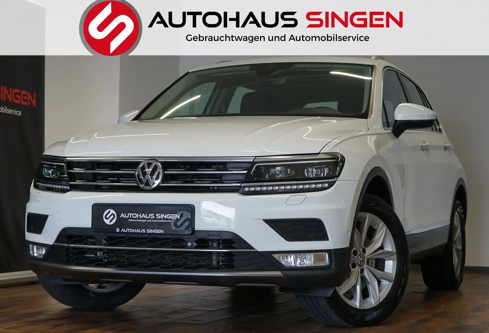 Volkswagen Tiguan 2.0 TSI Highline|4M|LED|VIRTUAL|PANO|LEDER Weiß - 1